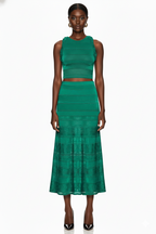 Emerald Sculpt Knit Two-Piece Set