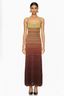 Ombre Knit Scoop Neck Maxi Dress