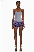 Strapless Corset Mini Dress with Ruffled Hem