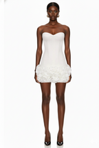 Strapless Corset Mini Dress with Ruffled Hem