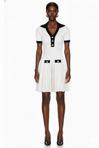 Vintage Knit Fit and Flare Mini Dress