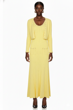 Embellished Trim Knit Dress and Cardigan Set