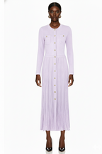 Chic Pleated Knit Maxi Dress