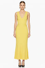 Sleeveless Ribbed Knit Maxi Dress