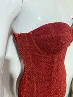 Strapless Corset Sequin Mini Dress