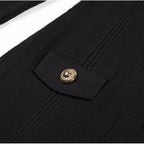 Long Sleeve Collared Knit Midi Maxi Dress