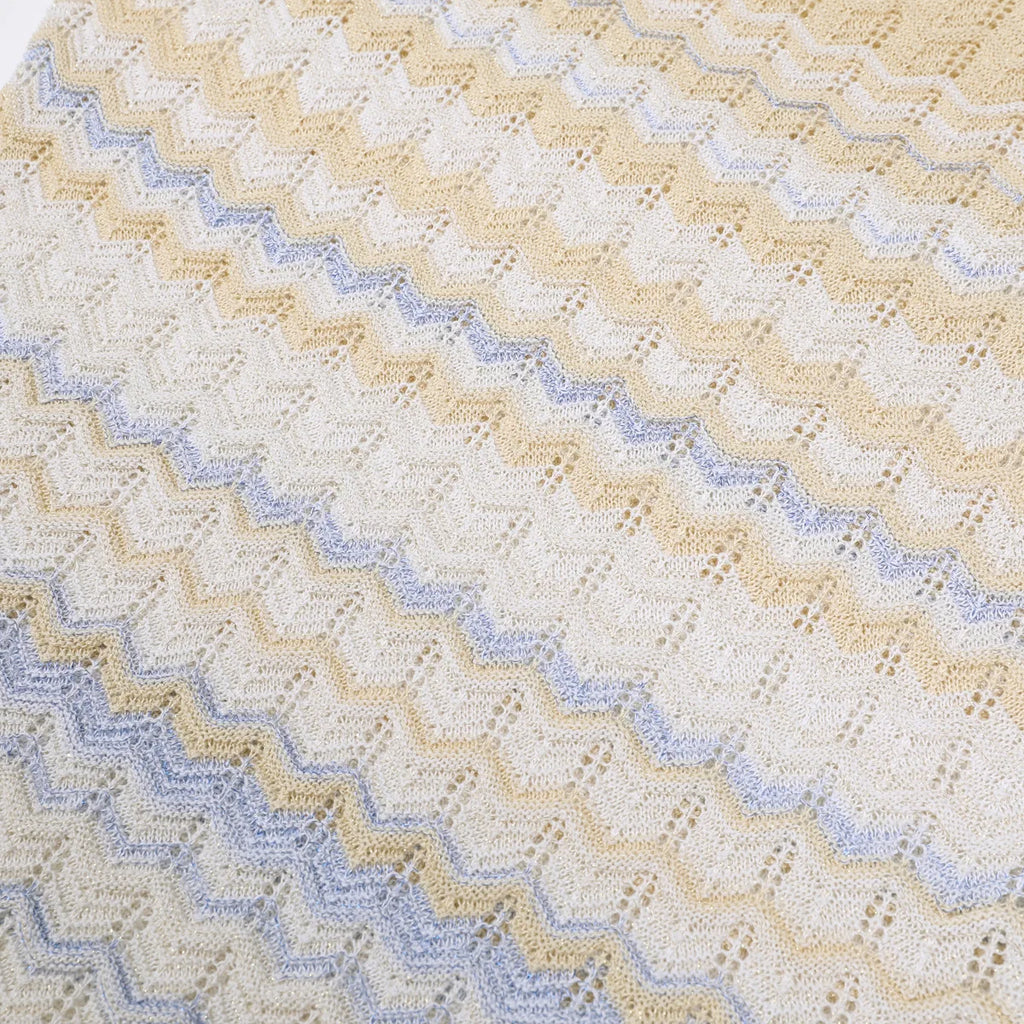 Sleeveless Chevron Knit Maxi Dress