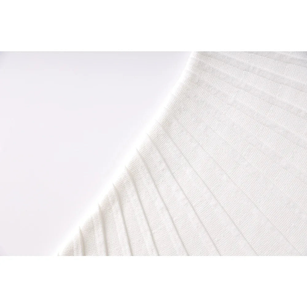 One-Shoulder Asymmetric Ribbed Midi Dress