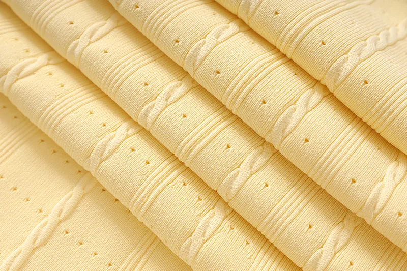 Button-Front Short Sleeve Knit Midi Dress