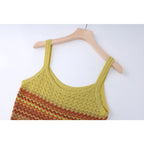 Ombre Knit Scoop Neck Maxi Dress