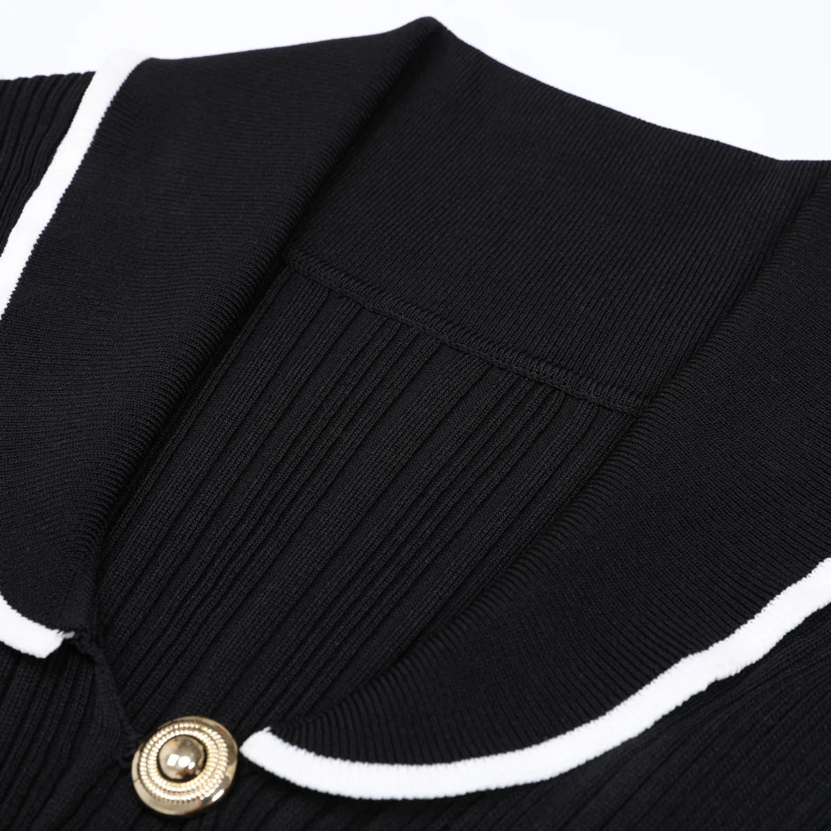 Chic Pocket Detail Knit Long Dress