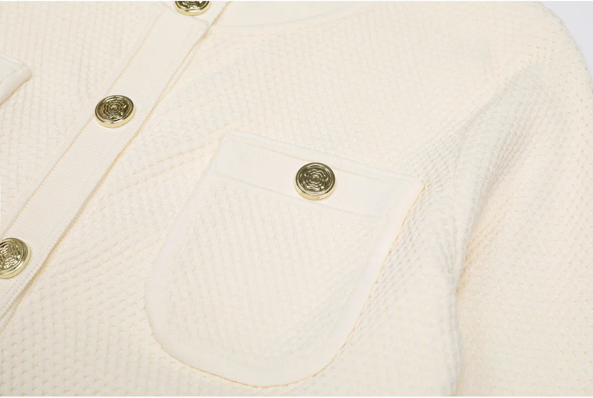 Chic Pleated Knit Maxi Dress