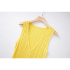 Sleeveless Ribbed Knit Maxi Dress