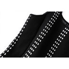 Studded Fit and Flare Knit Mini Dress