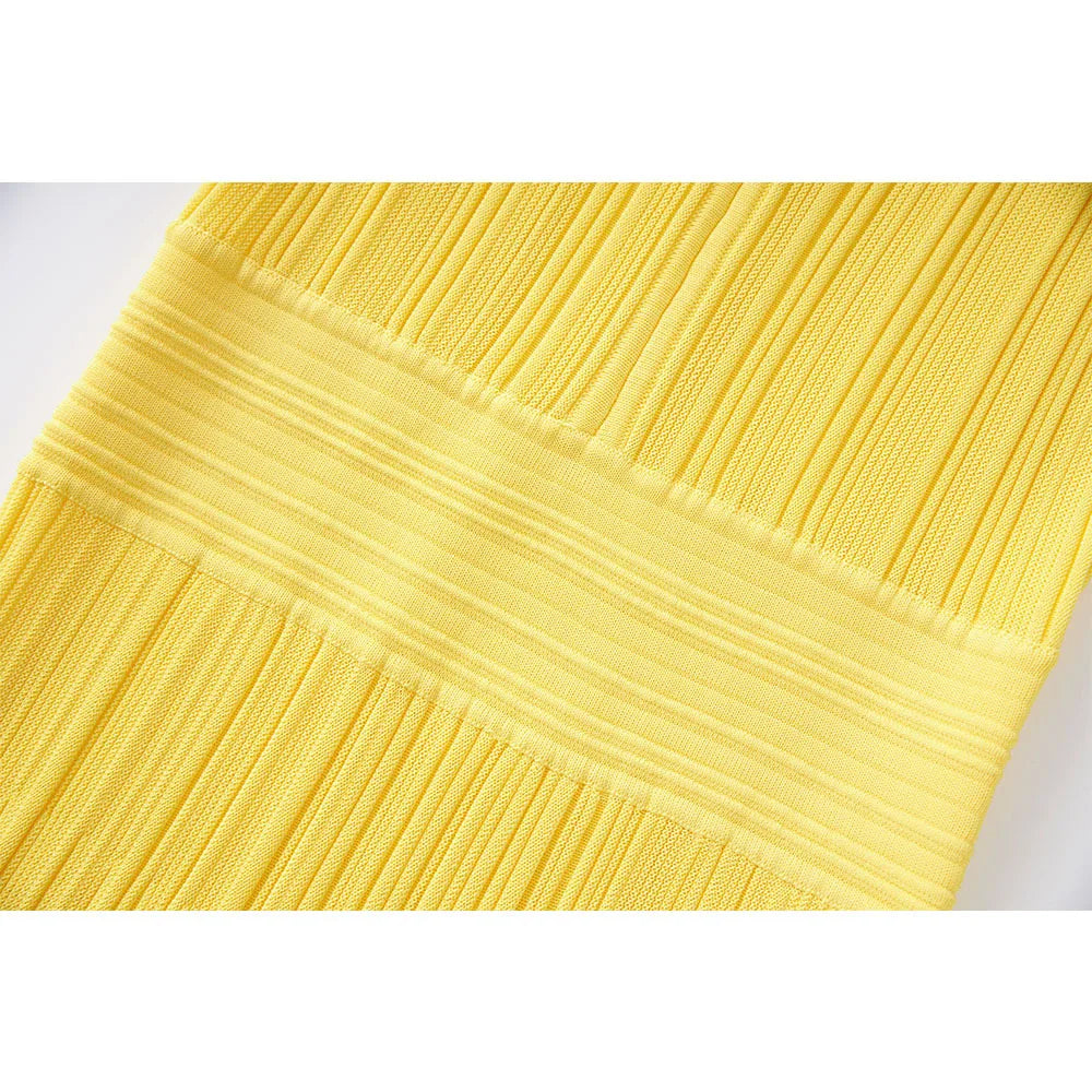 Sleeveless Ribbed Knit Maxi Dress