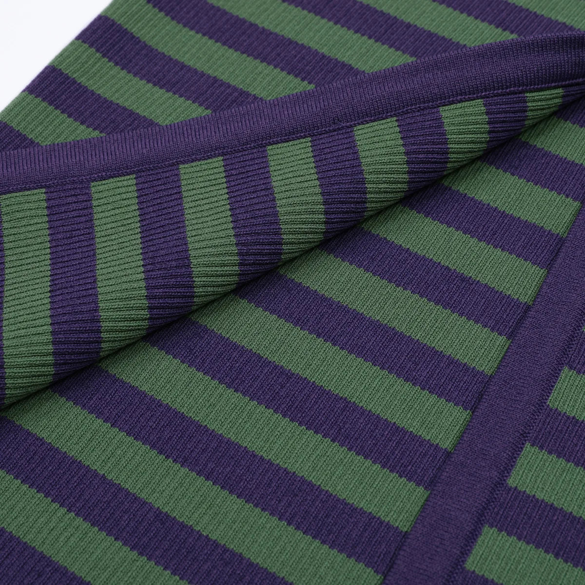 Long Sleeve Horizontal Stripe Bodycon Maxi Dress