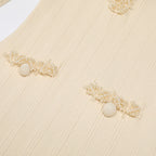 Ruffle Trim Ribbed Knit Mermaid Maxi Dress