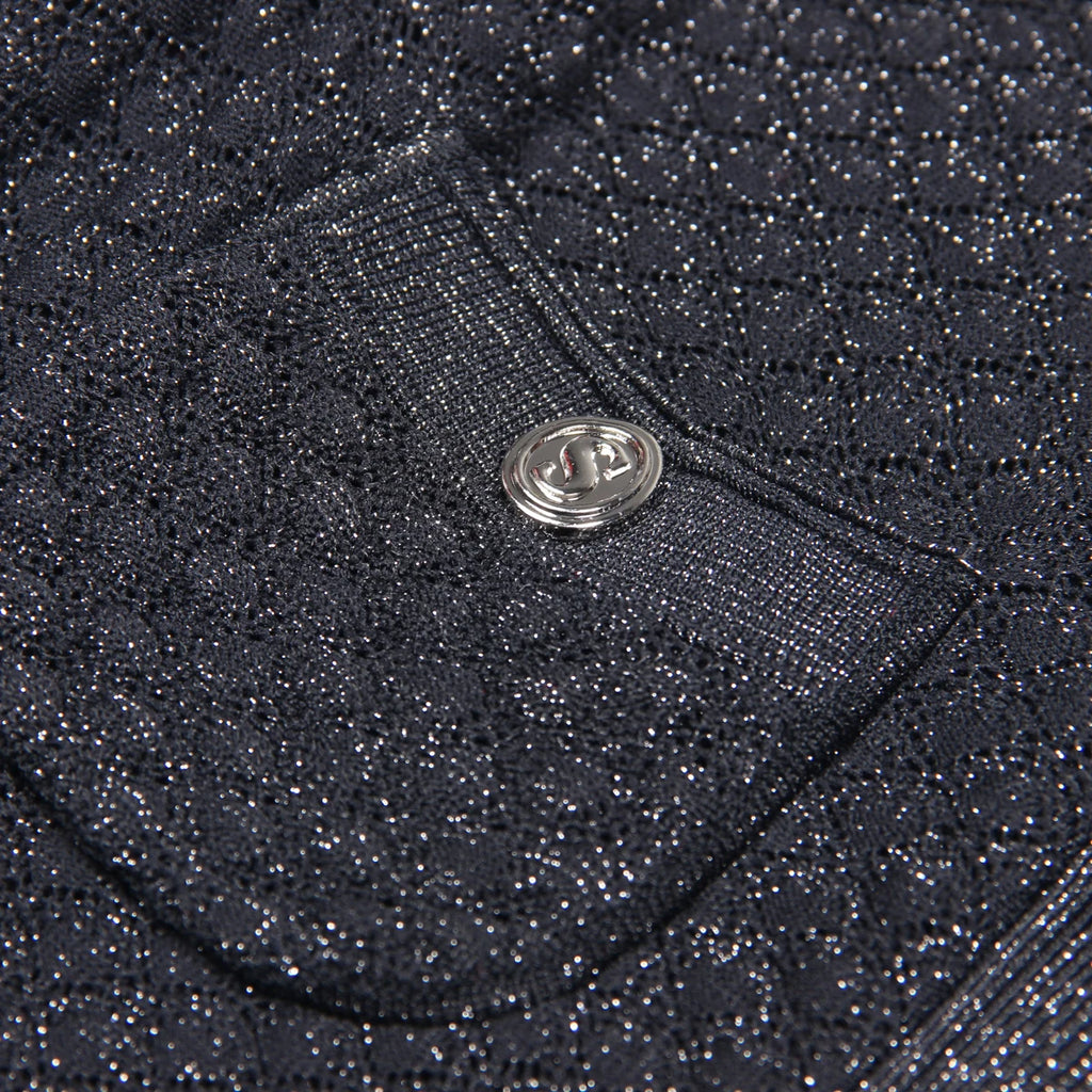 Textured Knit Cardigan Midi Dress