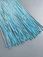 Halterneck Velvet Dress with Braided Fringe Hem