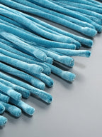 Halterneck Velvet Dress with Braided Fringe Hem