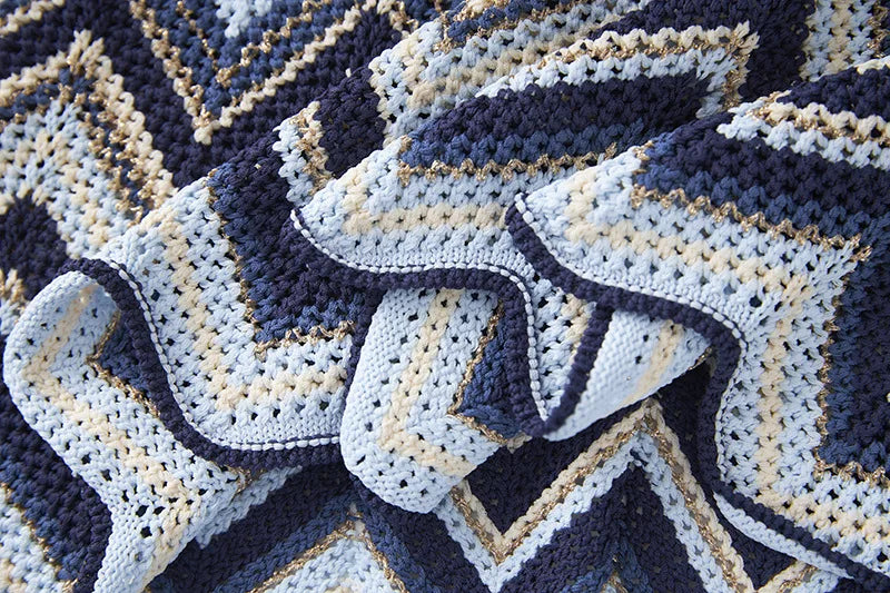 Chevron Knit Strappy Maxi Dress