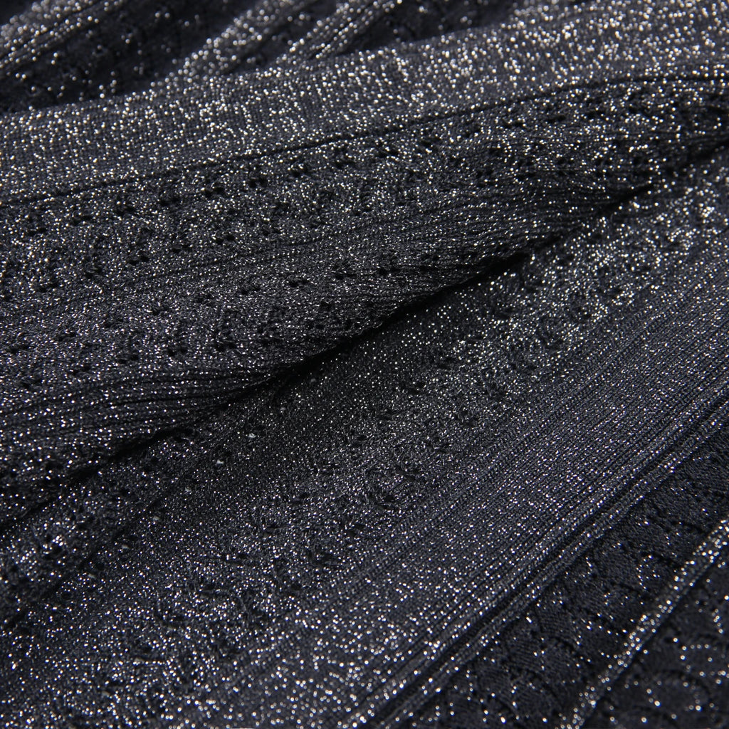 Textured Knit Cardigan Midi Dress