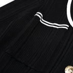 Chic Pocket Detail Knit Long Dress