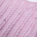 Embellished Ribbed Knit Maxi Dress