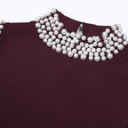 Embellished Fringe Trim Sleeveless Midi Dress