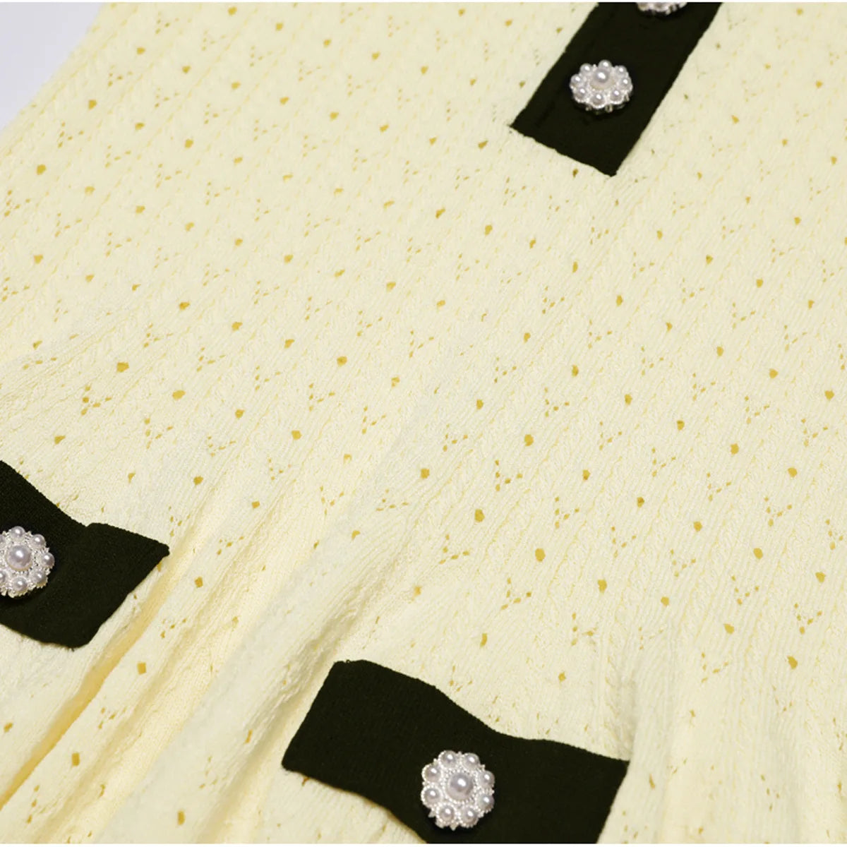 Vintage Knit Fit and Flare Mini Dress