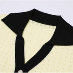 Vintage Knit Fit and Flare Mini Dress