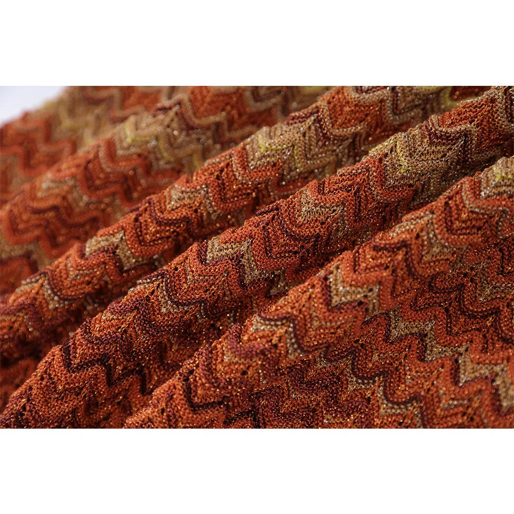 Ombre Knit Scoop Neck Maxi Dress