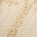 Ruffle Trim Ribbed Knit Mermaid Maxi Dress