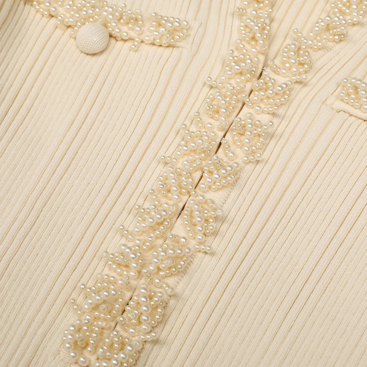 Ruffle Trim Ribbed Knit Mermaid Maxi Dress