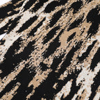 Animal Print Long Sleeve Fitted Maxi Dress