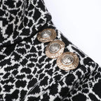 Fierce Leopard Pattern Fitted Mini Dress