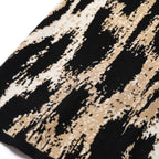 Animal Print Long Sleeve Fitted Maxi Dress