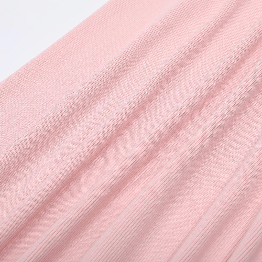 Elegant Long Sleeve Knit Maxi Dress