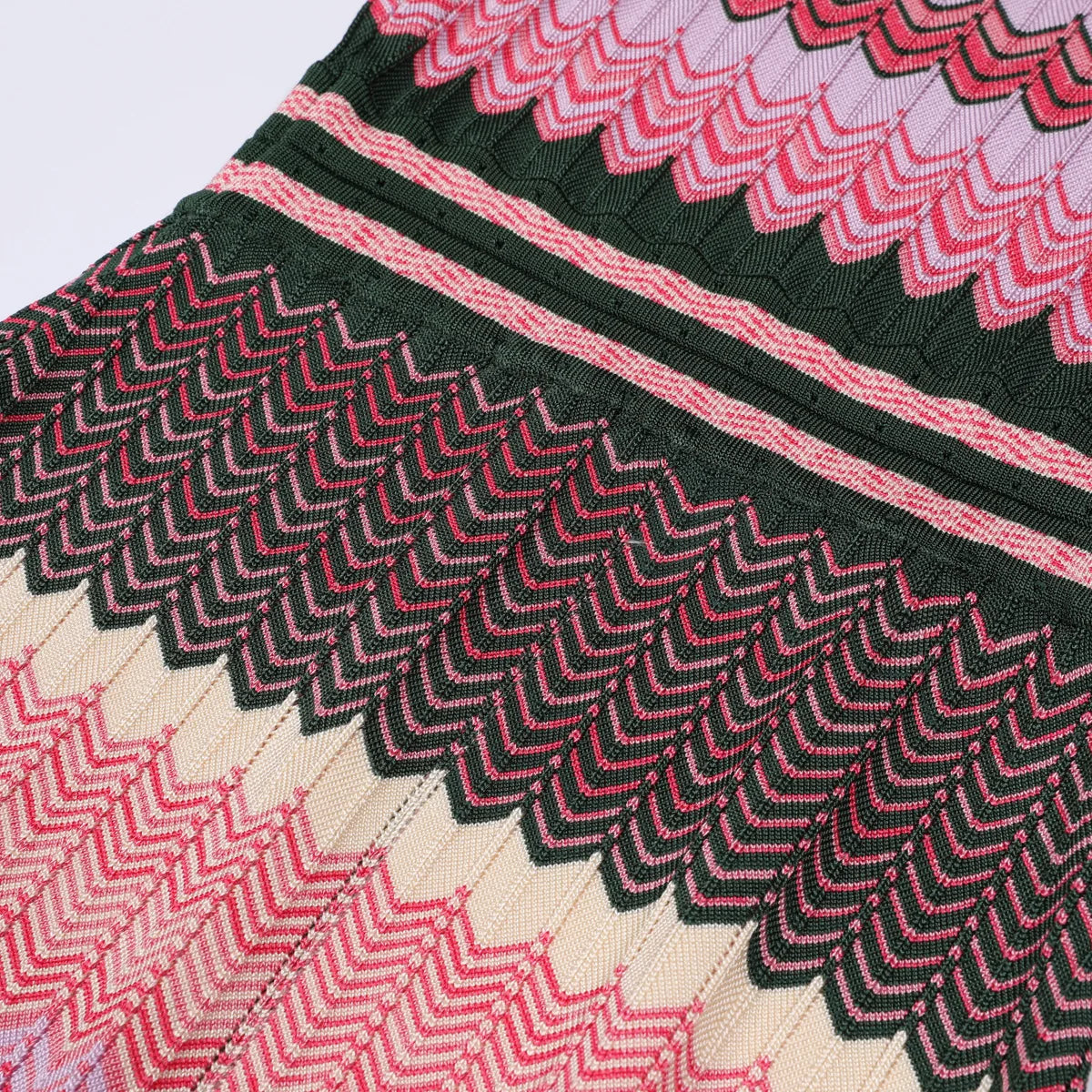 Striped Chevron Knit Maxi Dress