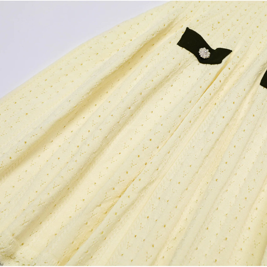 Vintage Knit Fit and Flare Mini Dress